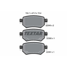 TEXTAR 2234901 Brake Pads