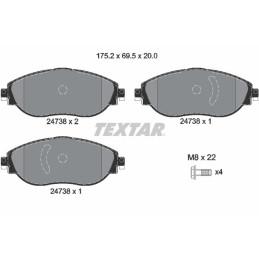 TEXTAR 2473806 Brake Pads