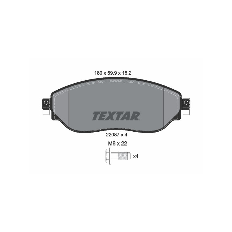 TEXTAR 2208701 Brake Pads