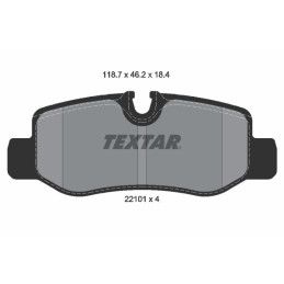 TEXTAR 2210101 Klocki hamulcowe