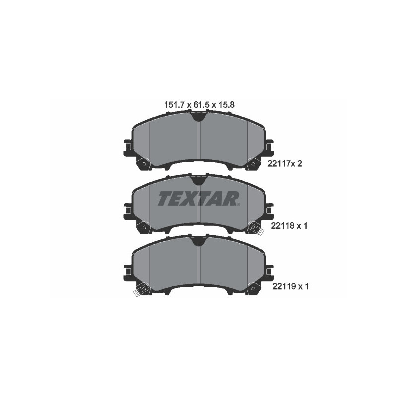 TEXTAR 2211701 Brake Pads