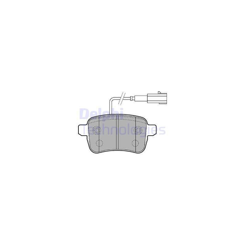 Bremsbeläge Hinten für Alfa Romeo Giulietta DELPHI LP2222