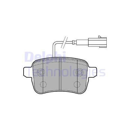 Plaquettes de frein Arrière pour Alfa Romeo Giulietta DELPHI LP2222