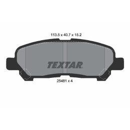 TEXTAR 2548101 Brake Pads