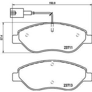 BREMBO P 23 145 Brzdové platničky predné pre MiTo Delta Stilo Bravo Lybra