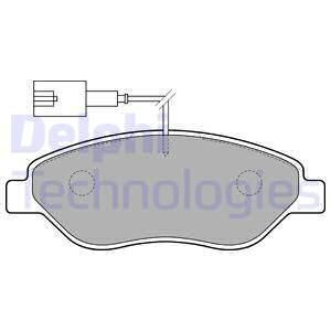 Pastillas de freno Delantero para Alfa Romeo Fiat Lancia DELPHI LP1720