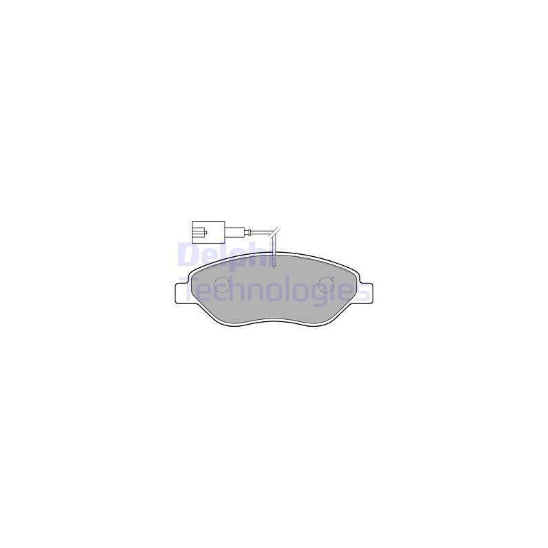 Brake Pads Set Front for Alfa Romeo Fiat Lancia DELPHI LP1720