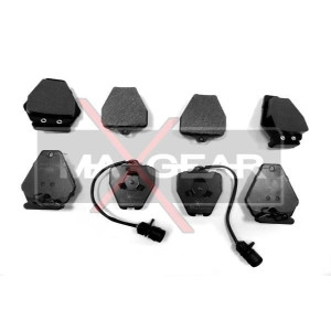 MAXGEAR 19-0407 Brzdové platničky zadné pre Audi 100 A6 A8