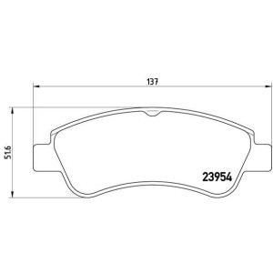 BREMBO P 61 066 Plaquettes de frein avant pour Partner C3 Aircross Picasso 208 Berlingo Xsara