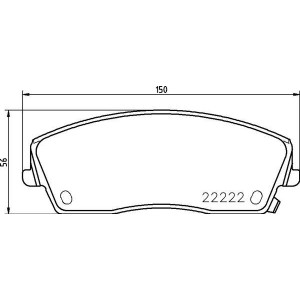 BREMBO P 11 041 Brzdové platničky predné pre 300 Challenger Charger