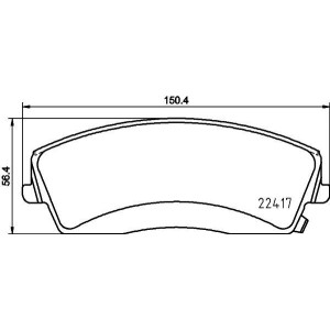 BREMBO P 18 034 Pastiglie freno anteriore per Charger 300 Challenger