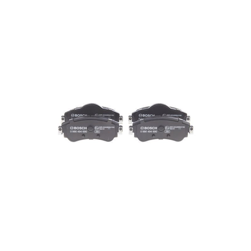 Brzdové platničky Predné pre CITROEN C4 DS4 BOSCH 0 986 494 690