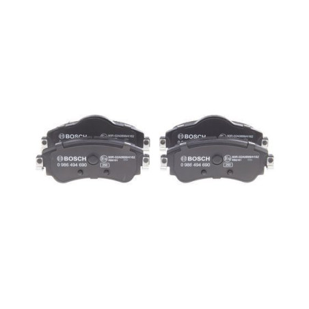 Brzdové platničky Predné pre CITROEN C4 DS4 BOSCH 0 986 494 690