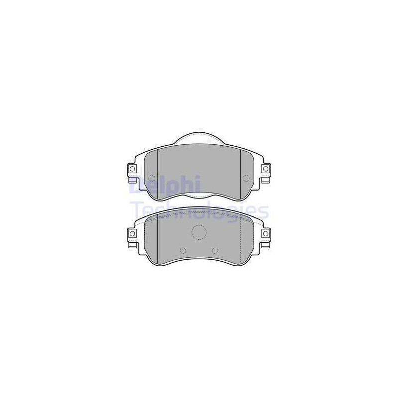 Brzdové platničky Predné pre CITROEN C4 DS4 DELPHI LP2228