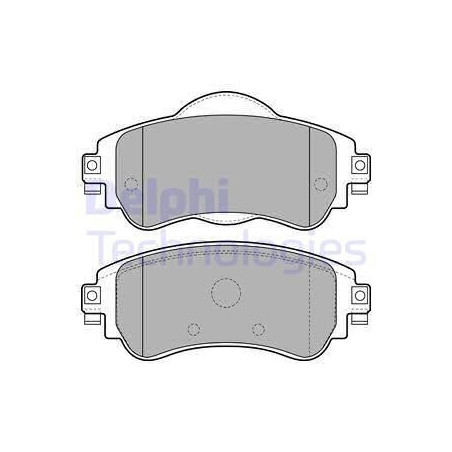 Pastillas de freno Delantero para CITROEN C4 DS4 DELPHI LP2228