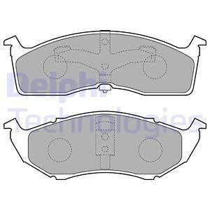 Pastillas de freno Delantero para Chrysler 300M Concorde Neon Voyager III DELPHI LP1531