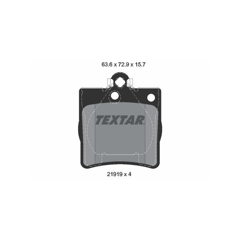 REAR Brake Pads for Chrysler Crossfire Mercedes-Benz CLK C E SLK TEXTAR 2191903