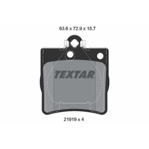 TEXTAR 2191903 Brzdové platničky zadný pre E C SLK CLK Crossfire