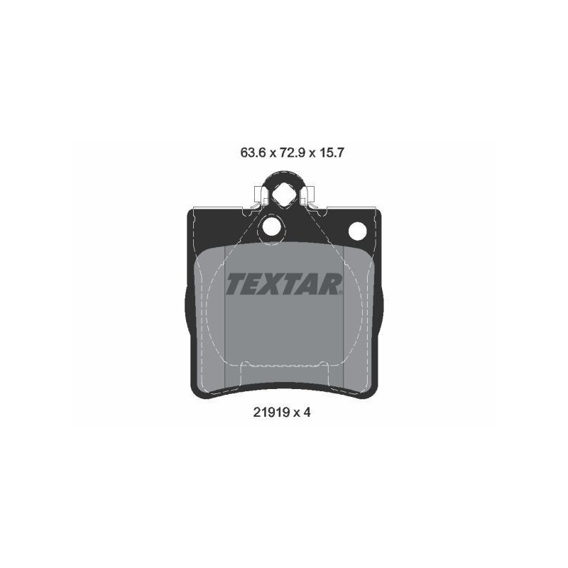TEXTAR 2191903 Pastiglie freno posteriore per E C SLK CLK Crossfire