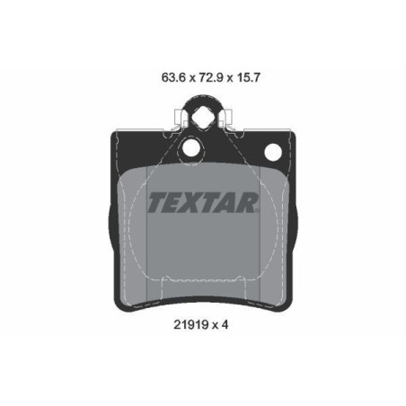 TEXTAR 2191903 Klocki hamulcowe tył dla E C SLK CLK Crossfire