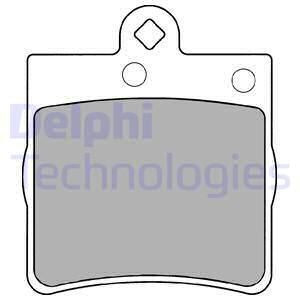 Brzdové platničky Zadné pre Chrysler Crossfire Mercedes CLK C E SLK DELPHI LP1403