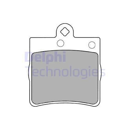 Pastiglie freno Posteriore per Chrysler Crossfire Mercedes CLK C E SLK DELPHI LP1403