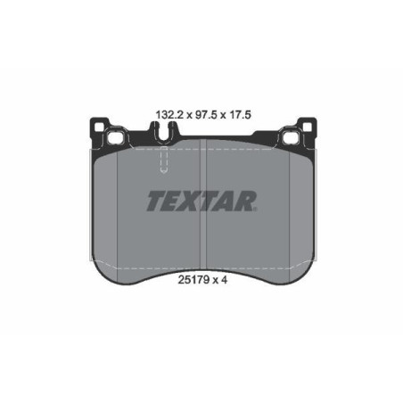 TEXTAR 2517903 Brzdové destičky přední pro Mercedes S E CLS