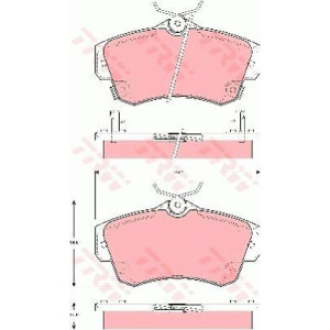 Pastiglie freno Anteriore per Chrysler PT Cruiser TRW GDB4118