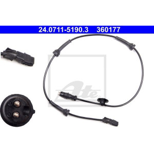 ATE 24.0711-5190.3 Snímač ABS predný pre Renault Megane Scenic