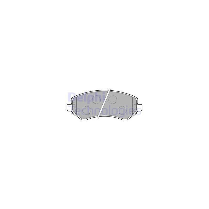Klocki hamulcowe Przód dla Chrysler Voyager Jeep Cherokee DELPHI LP1773