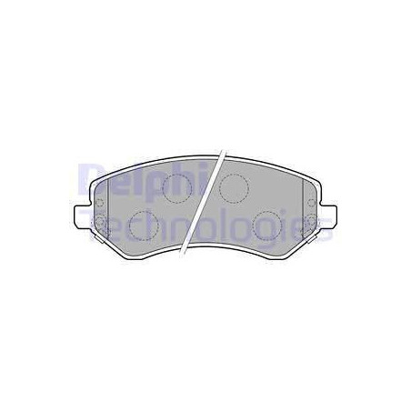 Brzdové destičky Přední pro Chrysler Voyager Jeep Cherokee DELPHI LP1773