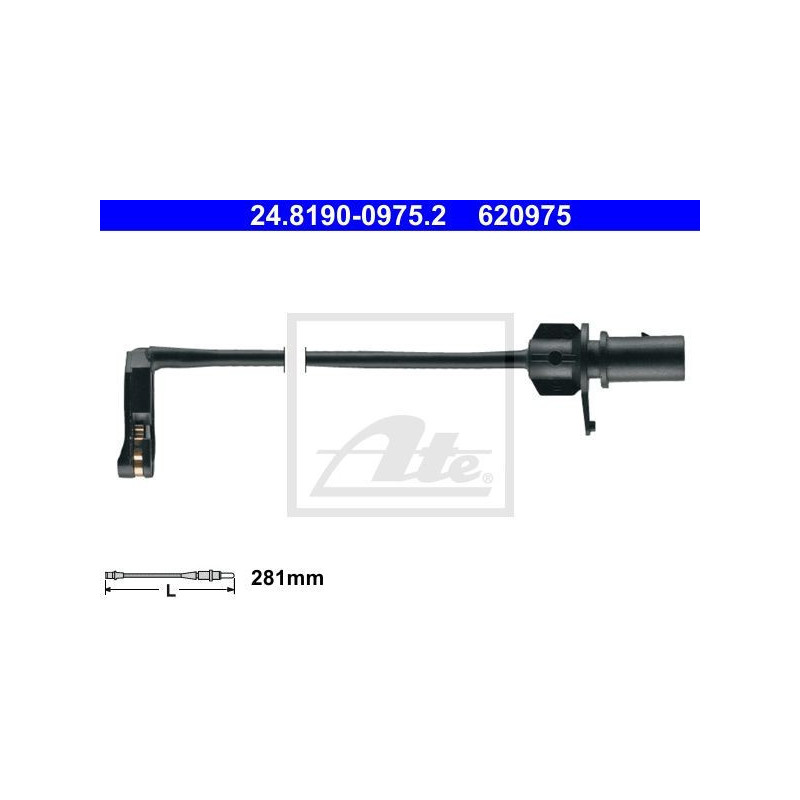 ATE 24.8190-0975.2 Bremsbelagverschleißsensor für Audi A5 A4 A6 Q5 A7
