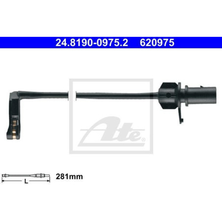 ATE 24.8190-0975.2 Snímač opotrebovania brzdových doštičiek pre Audi A5 A4 A6 Q5 A7