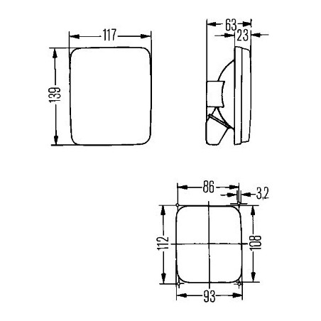 Lampa Tylna  - HELLA 2SA 005 200-171