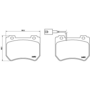BREMBO P 23 129 Plaquettes de frein avant pour Alfa 159 Brera Spider