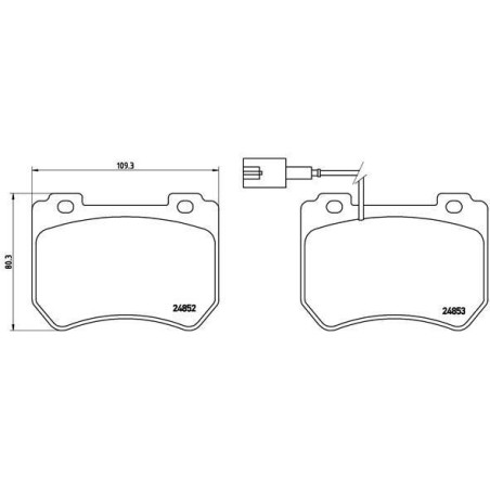 BREMBO P 23 129 Klocki hamulcowe przód dla Alfa 159 Brera Spider