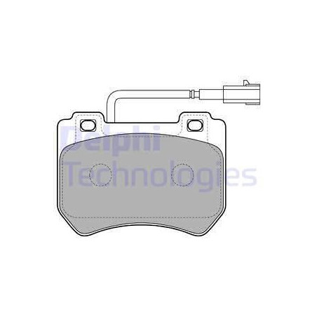 Brake Pads Set Front for Alfa Romeo 159 Brera Spider DELPHI LP2200
