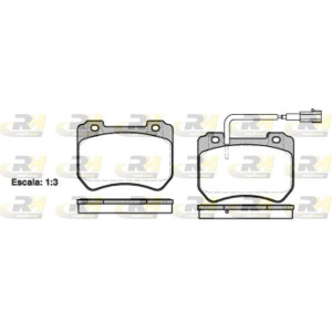 Klocki hamulcowe Przód dla Alfa Romeo 159 Brera Spider ROADHOUSE 21444.01