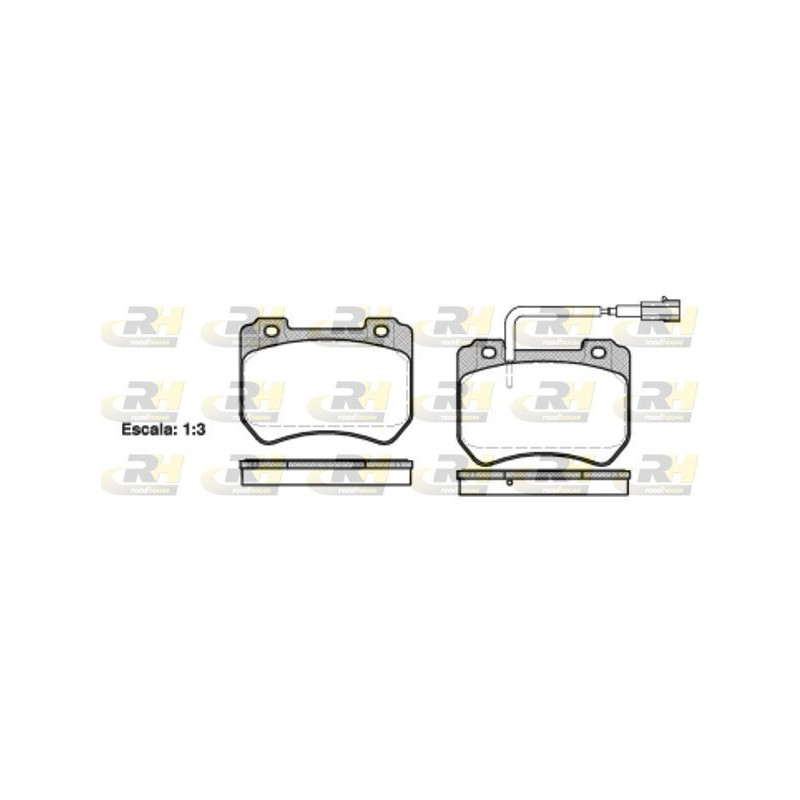 Pastiglie freno Anteriore per Alfa Romeo 159 Brera Spider ROADHOUSE 21444.01