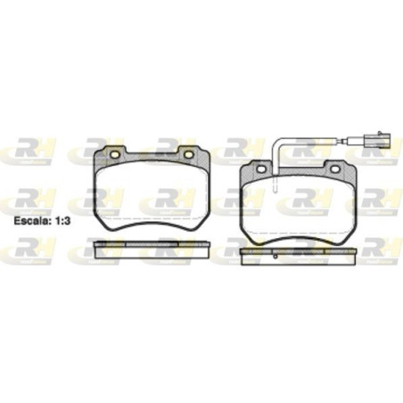 Pastiglie freno Anteriore per Alfa Romeo 159 Brera Spider ROADHOUSE 21444.01