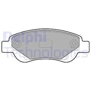 Brzdové platničky Predné pre Citroen Peugeot Toyota DELPHI LP1949