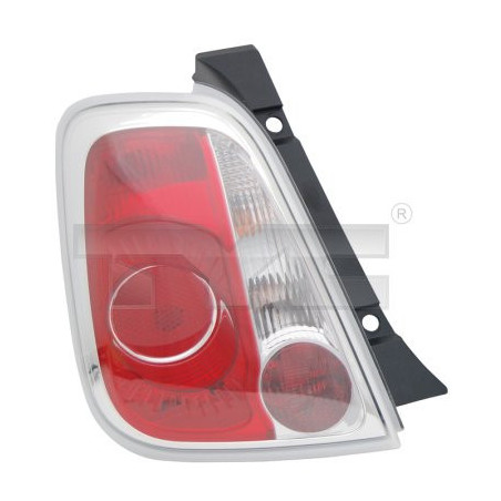 Feu Arrière Gauche pour Abarth FIAT 500 Hayon (2007-2015) TYC 11-11284-01-2