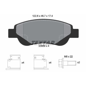 TEXTAR 2395901 Brzdové destičky Přední pro Citroen Peugeot Toyota