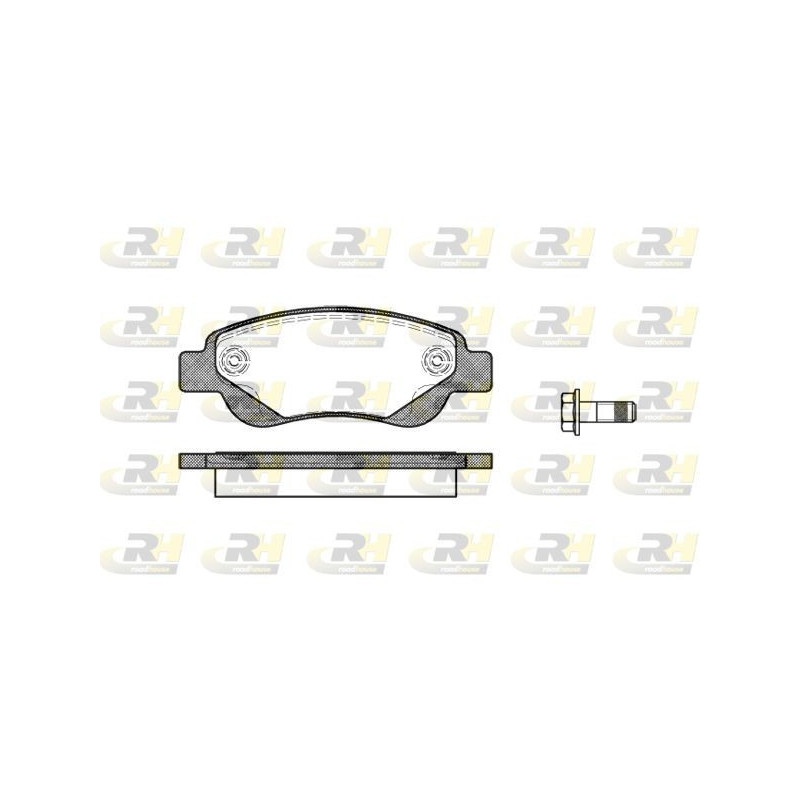 Plaquettes de frein Avant pour Citroen Peugeot Toyota ROADHOUSE 21177.00