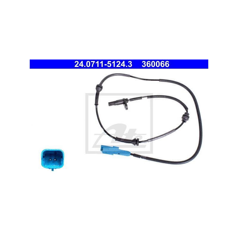 ATE 24.0711-5124.3 ABS Wheel Speed Sensor Front for C3 C2 Enterprise 1007
