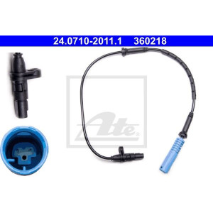 ATE 24.0710-2011.1 Sensore ABS numero giri ruota anteriore per BMW X5