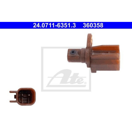 ATE 24.0711-6351.3 Czujnik ABS tył dla Focus V40 C-Max Kuga Transit