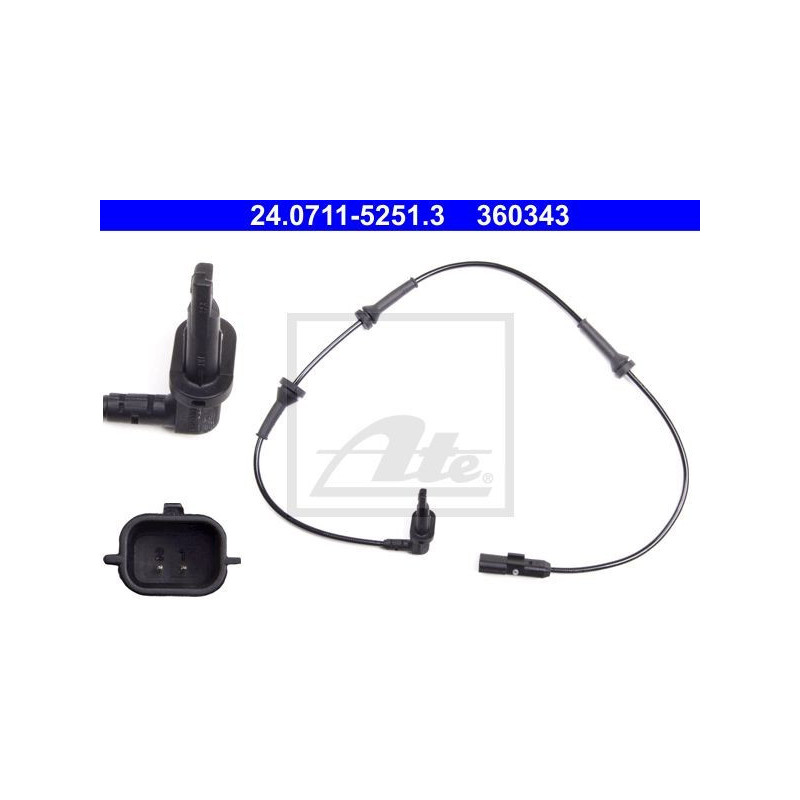 Vorne ABS Sensor für Renault Master III ATE 24.0711-5251.3