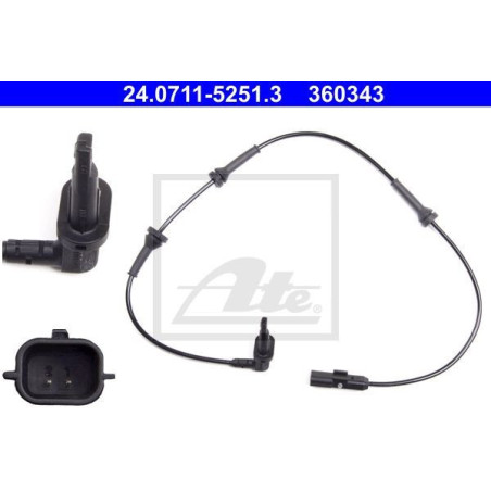 ATE 24.0711-5251.3 ABS Wheel Speed Sensor Front for Renault Master