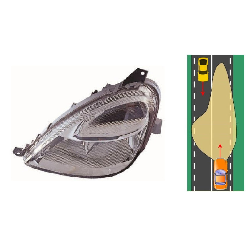 Hauptscheinwerfer Links Mercedes A-Klasse W168 (2001-2004) DEPO 440-1134L-LD-EM